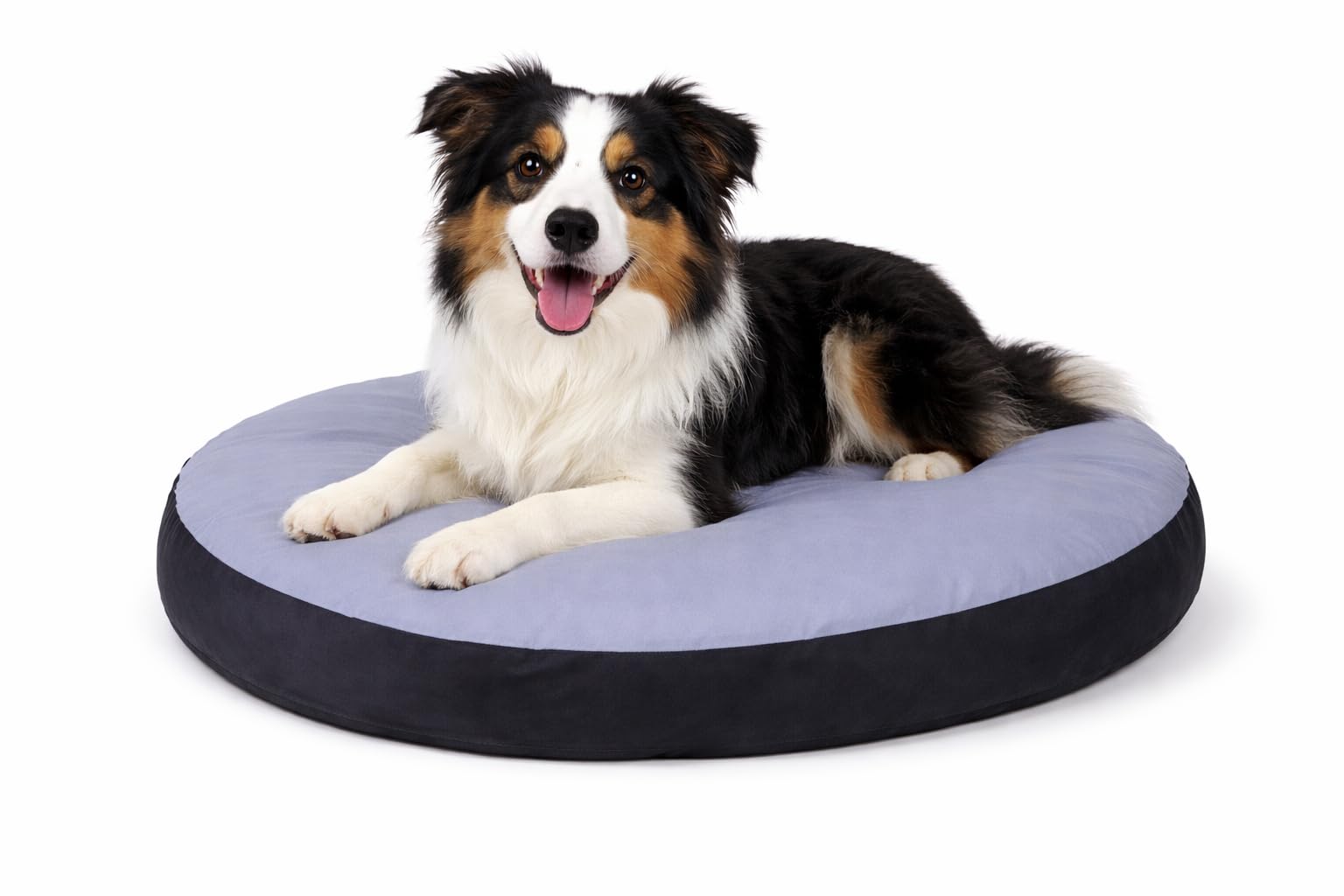Karlie Flamingo Coussin Oval, Doc Bed 70 X 56 X 8 cm Noir/Gris