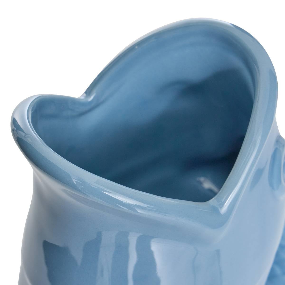 Atmosphera - Vase Ocea Poisson 16,5x11x25 cm - Blanc