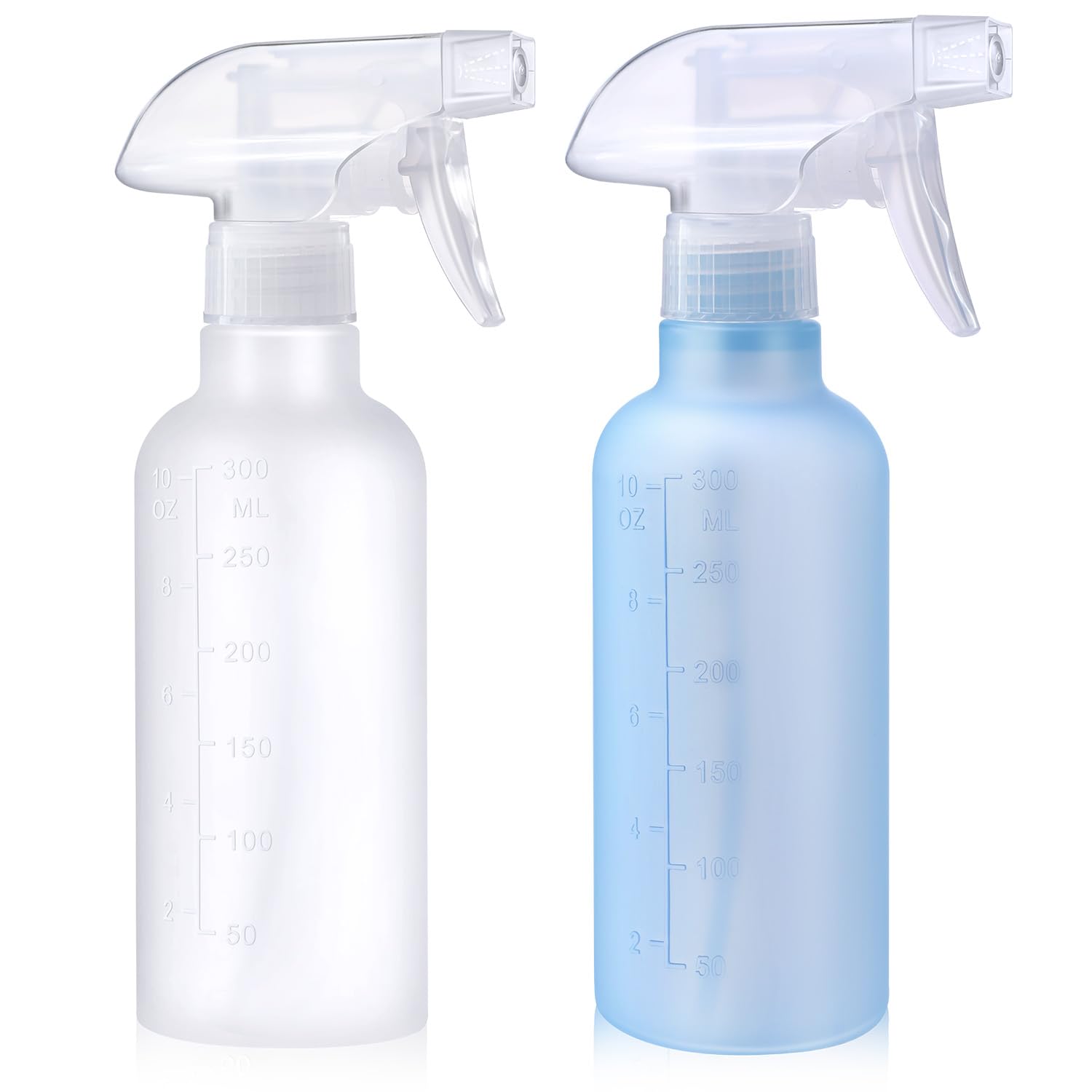 VEXPLO Plastic Spray Bottles Small Spray Bottles for Hair Cleaning Plants Pet, Mist/Stream Adjustable, BPA-free Water Mist Spray Bottle 300ml, 2 Pack โ image 1