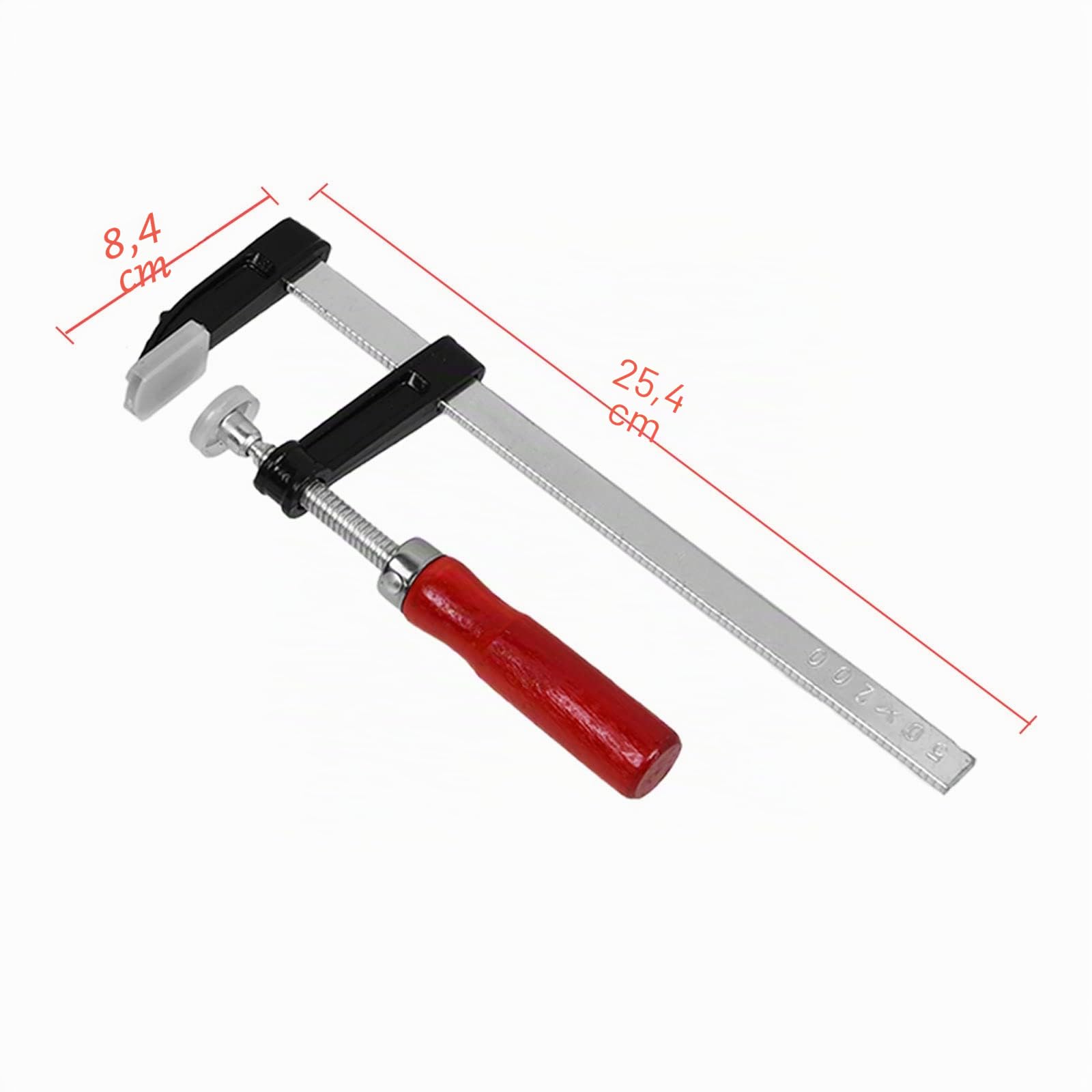 Serre Joint, Jeu de Serre-joint à une Main Légers 10 Pièces avec Libération Rapide, Largeur de Serrage 150/200/300mm, Profondeur de Serrage 50 mm