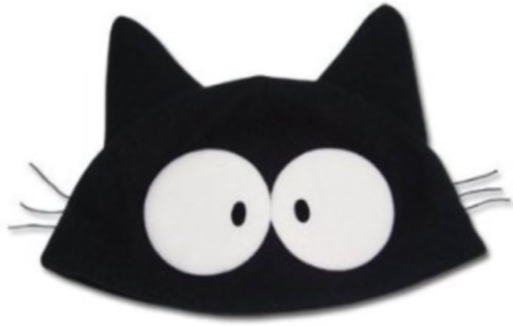 Great Eastern Entertainment FLCL Takkun Cat Fleece Cap, Black