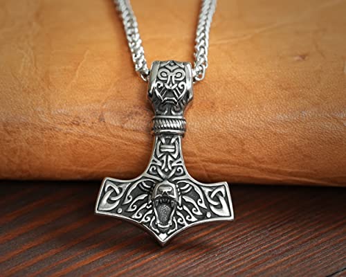 Baldur Jewelry - Thors Hammer Necklace Pendant - Image 4