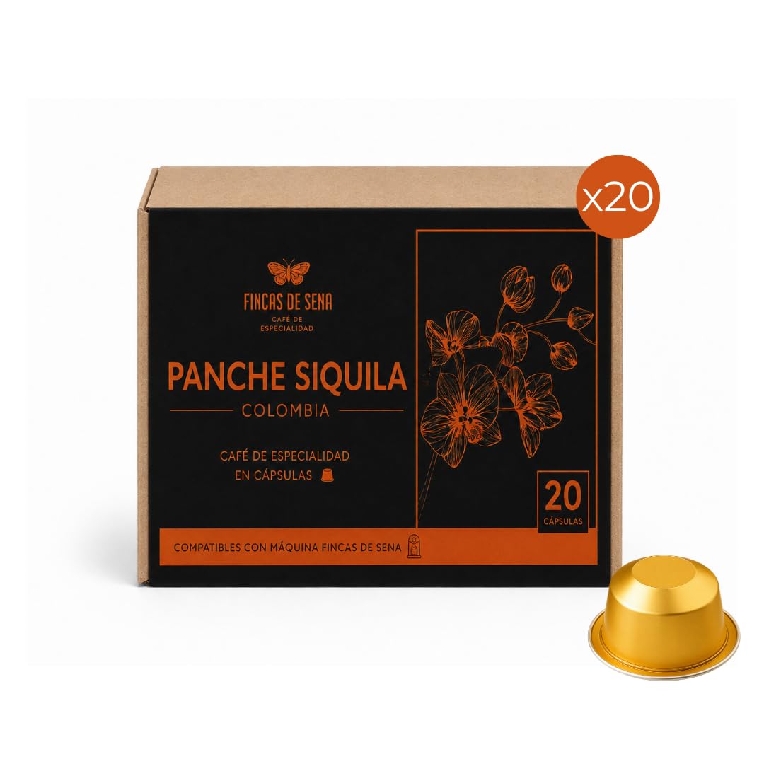 Fincas de Sena Pack Máquina Spark + 60 Cápsulas Especialidad | 3 Variedades Incluidas, Aluminio 100% Reciclable, Brasil y Colombia, Puntuación SCA Alta, 60 Cápsulas en Total