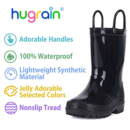 HugRain Toddler Kids Lightweight Adorable Rain Boots2