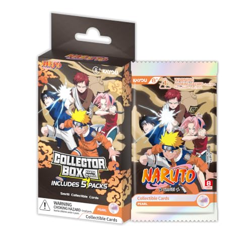 KAYOU Naruto Collectible Cards Earth Scroll Collector Box 5 Packs 8 Cards Per Pack | Smriti Series | Blind Pack TCG | Ages 8+