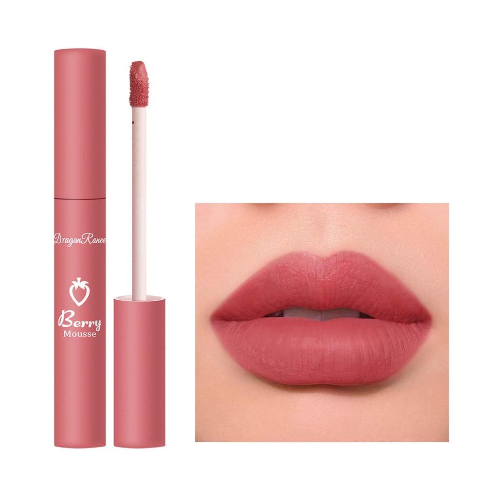 1 Lipstick Set, Velvet Matte Lip Glaze, Non-Stick Lipstick, Multiple Color Options, Cute Lipstick, Long Lasting and Easy to Carry, Cute Lip Makeup, High Pigmentation, Blending Skin Color, Strong : Bea