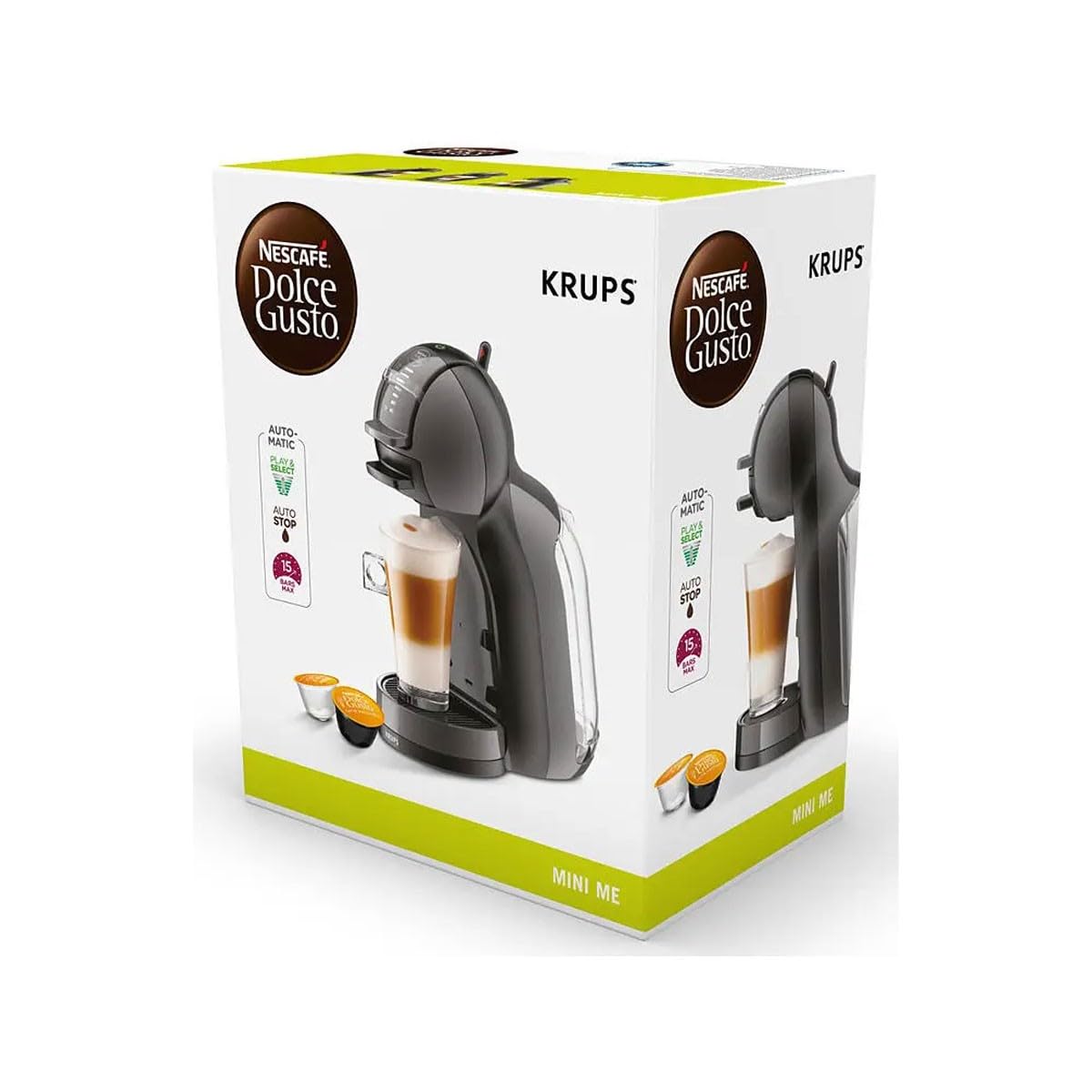 KRUPS - Máq. Café Mini Me Preta KP1238P