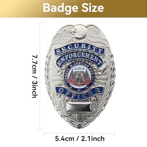 Security Badges Pretend Play American Police Badge Party Police Role Play Brooch Prop for Dress Up, Cosplay, Halloween Festival Gift2