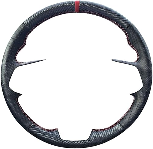 Miniatura 2 de Custom Carbon Fiber Steering Wheel Cover Hand Stitch On Wrap Microfiber Leather Fit for Chevrolet Cruze 2011-2015 Sonic LTZ 2015 2016 Chevrolet Trax