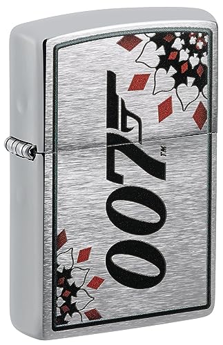 Encendedor Zippo James Bond Brushed Chrome Pocket miniatura 1