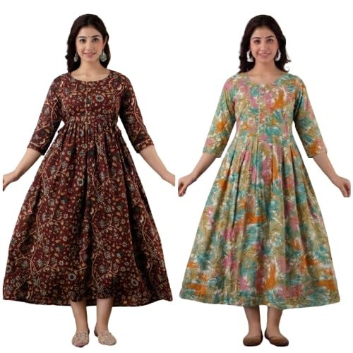 Combo of 2 Feeding Kurti for Women | Printed Cotton Kurti | Kurti for Women| Kurti | Printed Kurti | Feeding Kurti | Maternity Kurti for Women-picture-22