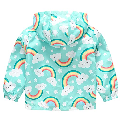 Image of Happy Cherry Kids Boys Girls Fleece Lined Windbreaker Jacket Fashion Prints Hoodie for Fall Winter