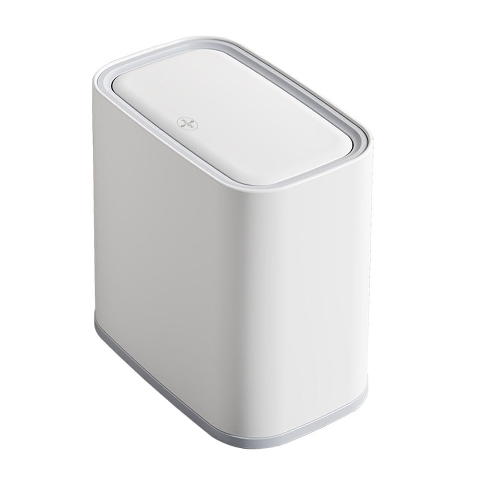 Hsyzygian Odors Proof Kitchen Trash Can with Vacuum Adsorption Technology NonSlip Base for Home Sealed Lid Waste Basket