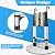 Wolec 12.5 ft Aluminum Telescoping Ladder, 330 lb Load, Hooks, Portable Collapsible Ladder for Home & Work,Silver