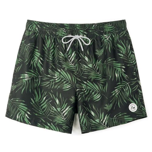 SURF CUZ Mens Swim Trunks 5 Inch Swim Shorts Quick Dry Bathing Suits for Men Beach Shorts Mesh Lining Swimming Trunks