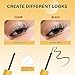 QUEWEL Lash Clusters Bond Eyelash Cluster Glue for DIY Lash Extensions, 5ML Cluster Lashes Glue Waterproof&Long Lasting, Super Strong Hold Eyelash Clusters Bond Suitable for All Day Wear (Clear)