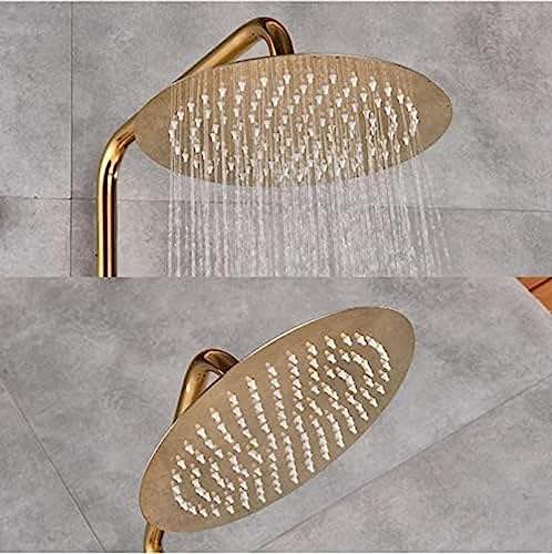 Ensemble de douche de baignoire doré anti-calcaire à jet cascade - 6