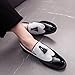 HuitJours Mens Loafer Two Tone Colors Slips on Shoes Tassel Crocodile Pattern Pull on Novelty Club Fashion Shoes (11,E-White)