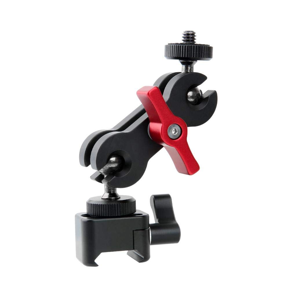 NICEYRIG NATO Clamp Quick Release with 1/4 Thread Screw Ballhead Monitor Mount