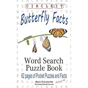 Circle It, Butterfly Facts, Word Search, Puzzle Book Paperback – February 11, 2017