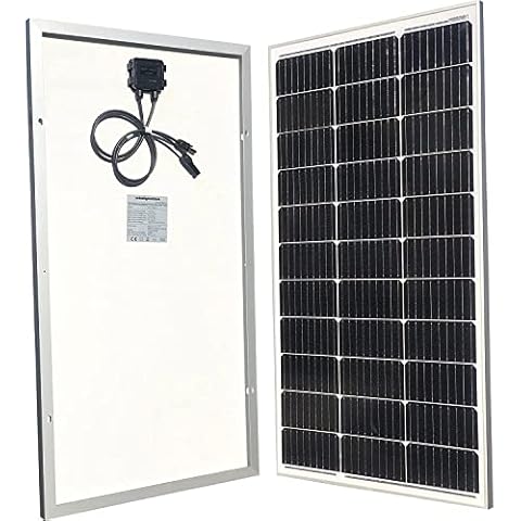 Amtrak Solar Panel 100 Watts Monocrystalline, High-Efficiency Module PV Power Charger Solar Panels for Homes Camping RV Battery Boat Caravan and Other Off-Grid Applications Cover