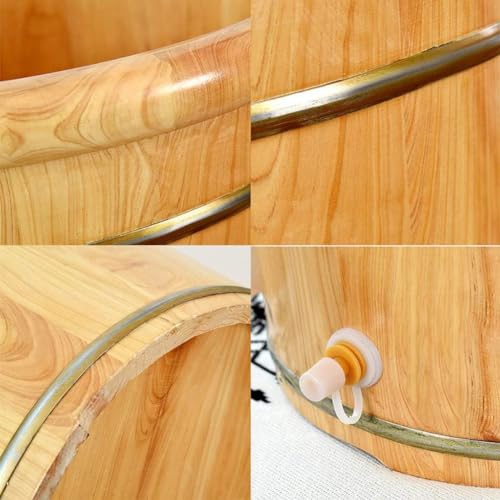Bañera de pie de madera sólida para spa y pedicura miniatura 5
