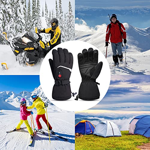 Sun Will Rechargeable Motorcycle Heated Gloves, Winter Gloves with 7.4V 2200mAh Battery for Men Women, Electric Heated… - Image 5