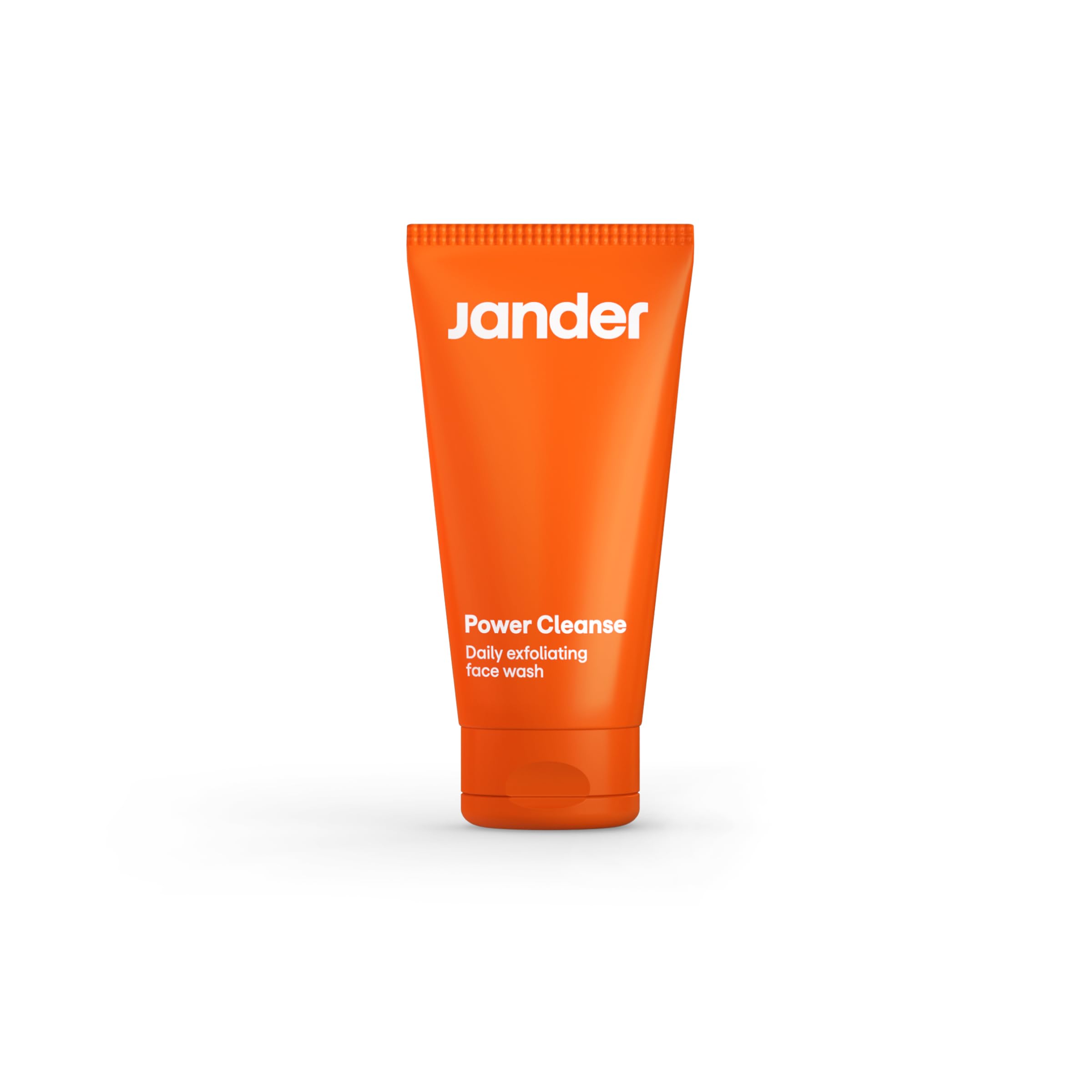 JANDER Power Cleanse Exfoliating Facial Cleanser for Men | Removes Impurities and Keeps Skin Clean, Strong and Healthy | Vegan Product | Formulated with Naturally Sourced Ingredients