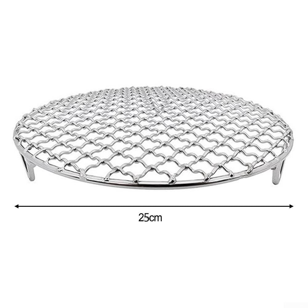 Kratka do grillowania, Okrągły stojak chłodzący-grill ze stali nierdzewnej grill z(D25cm)
