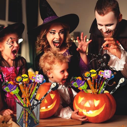 24 Lápices Halloween con Goma y Diseño Temático miniatura 6