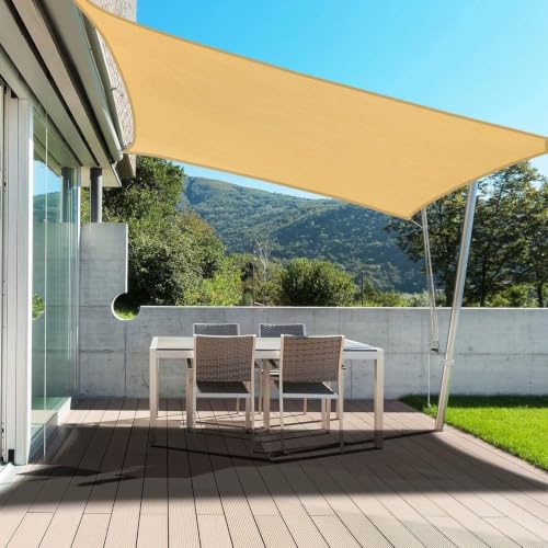 Sun Shade Sail Sun Shade Sail Waterproof Outdoor Rectangle Shade 3 * 5m