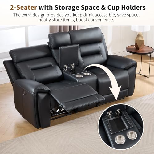 Sillón reclinable eléctrico clásico negro miniatura 5