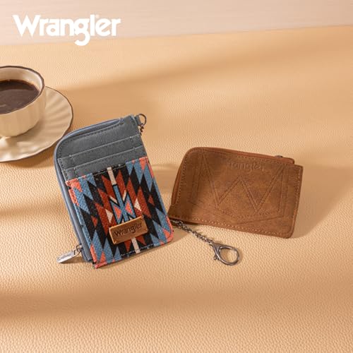 Image of Wrangler Western Card Wallet for Women Aztec Credit Card Holder for Women