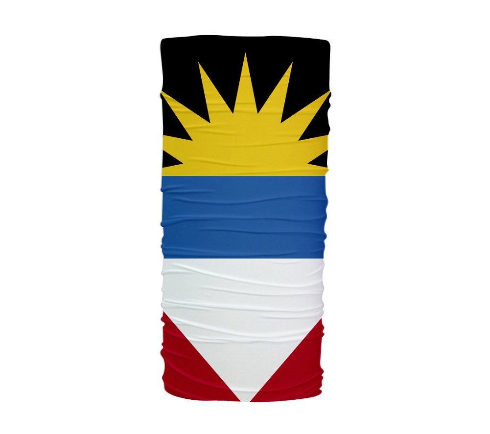 ScudoPro Antigua And Barbuda Flag Multifunctional UV Protection Headband Face Dust Mask Bandana