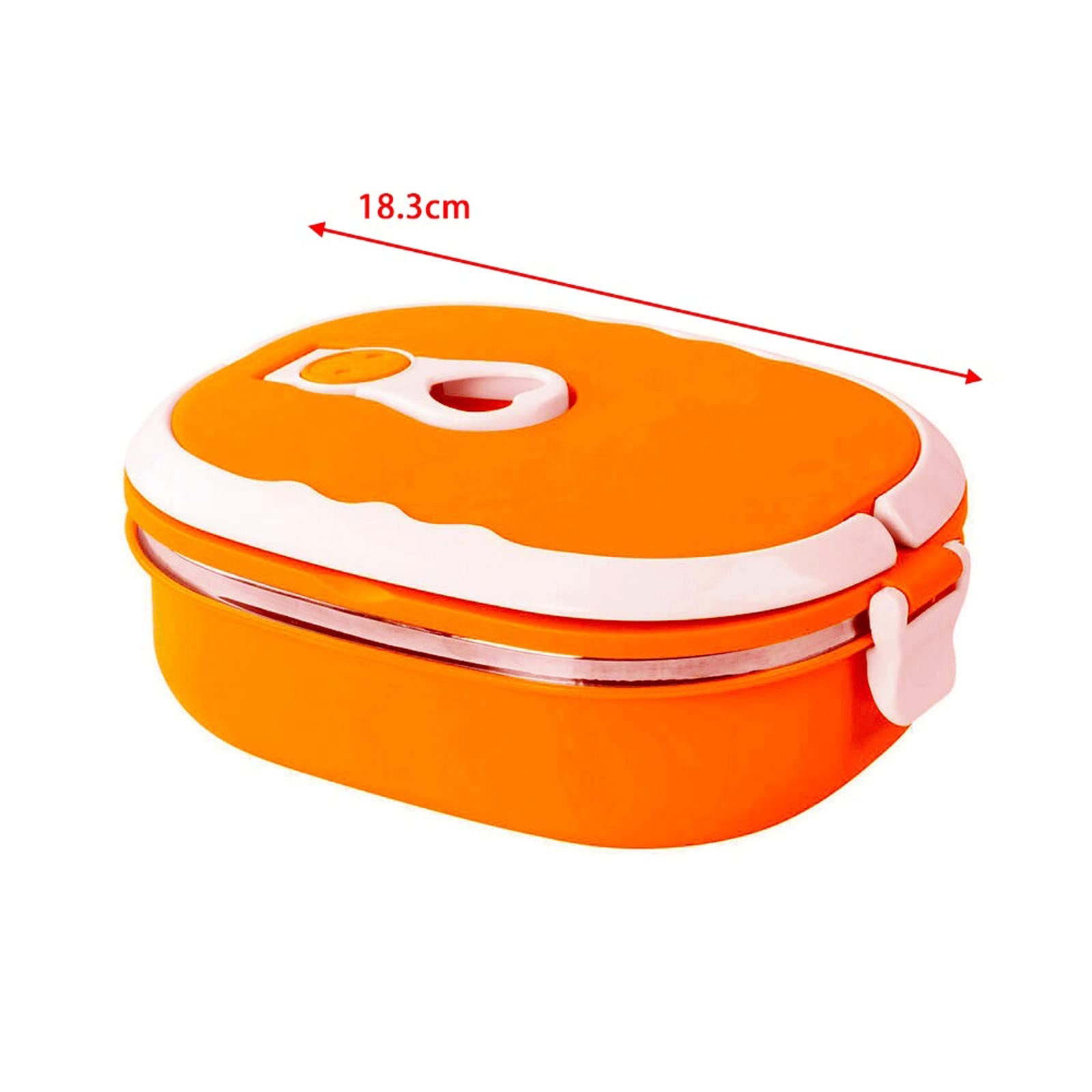 es Lunch Box Termico Portatile Bento per Studenti Porta Il Tuo Contenitore per Alimenti Ciotola per Vuoto in Acciaio Inox