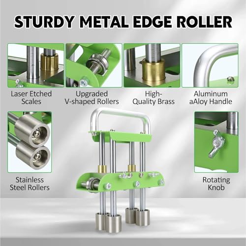 Herramienta para Doblar Metal, dobladora Manual en Forma de V, Rodillo de Borde para la fabricación de láminas metálicas de techado.