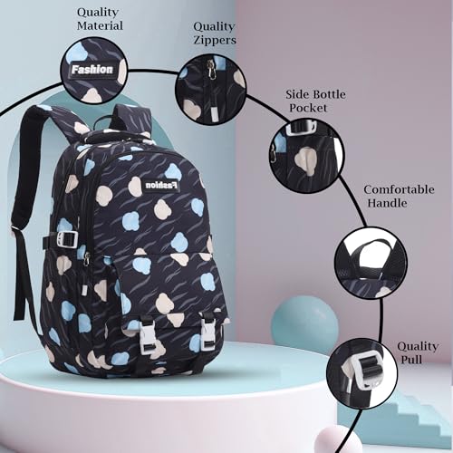 Image of Tinytot 30 Litre Japanese Korean Style School Bag Water-Resistant Laptop & Travel Backpack - Unisex Large 18 Inches Multipurpose Student Backpack for Boys & Girls, Men & Women