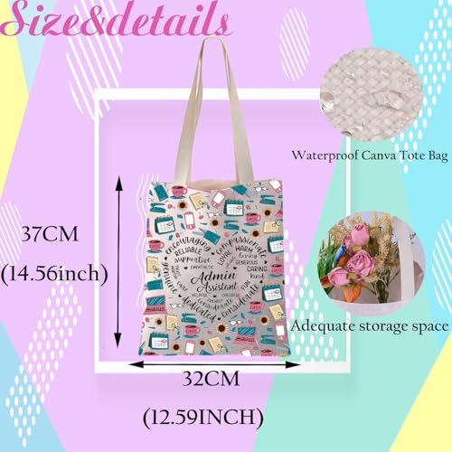JYTAPP Admin Assistant Canvas Tote Bag Admin Professional Gift Administrative Secretary Shoulder Bag for Coworker2