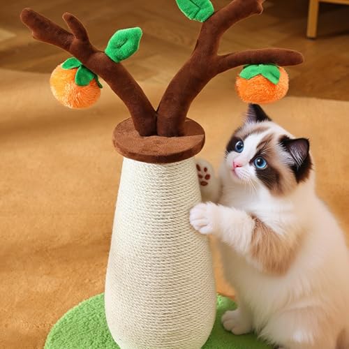 Cat scratching post indoor tree scratch toy pour la stimulation des chats - 8