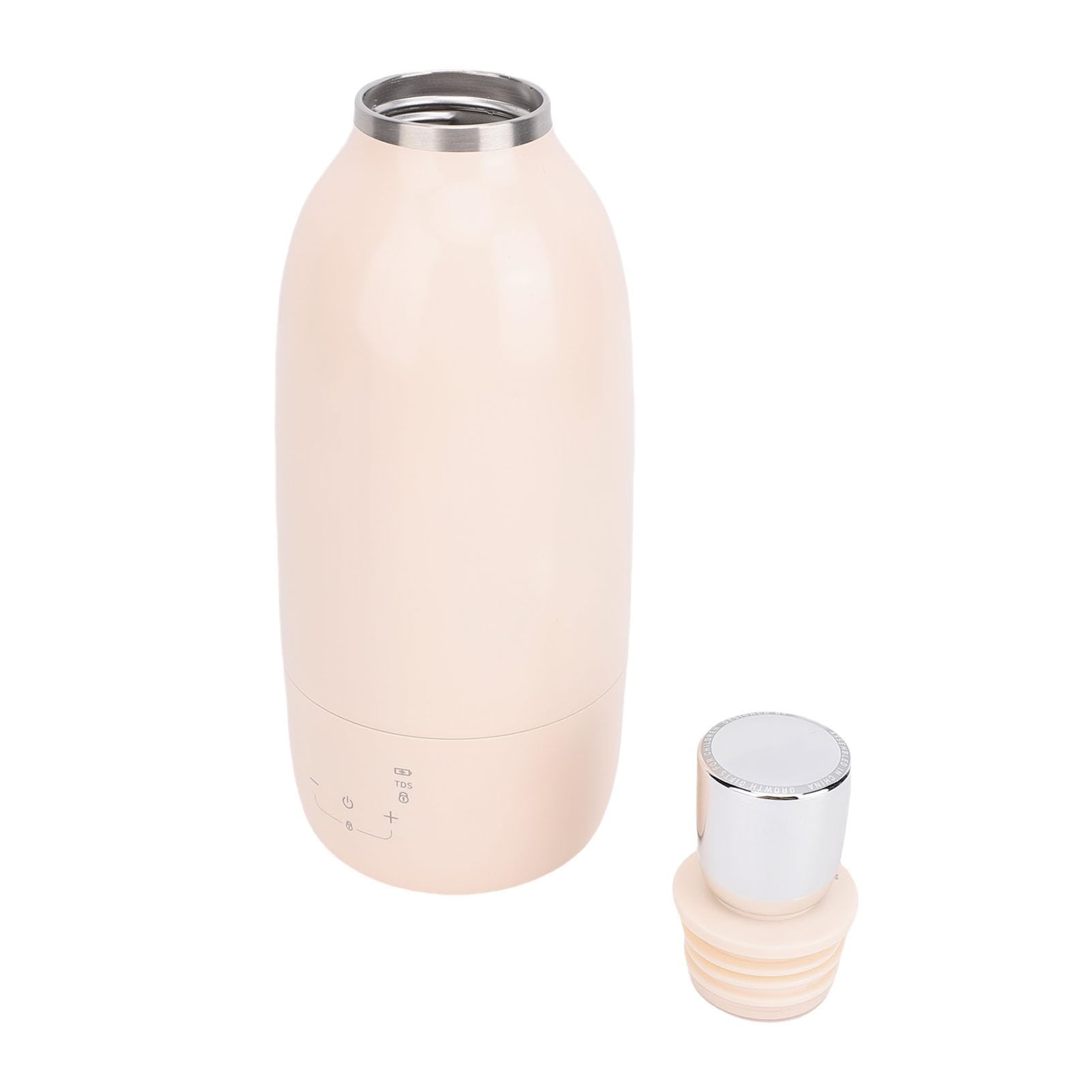 Calentador de Leche Portátil, Calentador de Biberones de Viaje con Calentamiento Rápido, de Capacidad Térmica de 500 Ml, de Agua Caliente Inalámbrico para Leche Materna y Agua, Ideal para