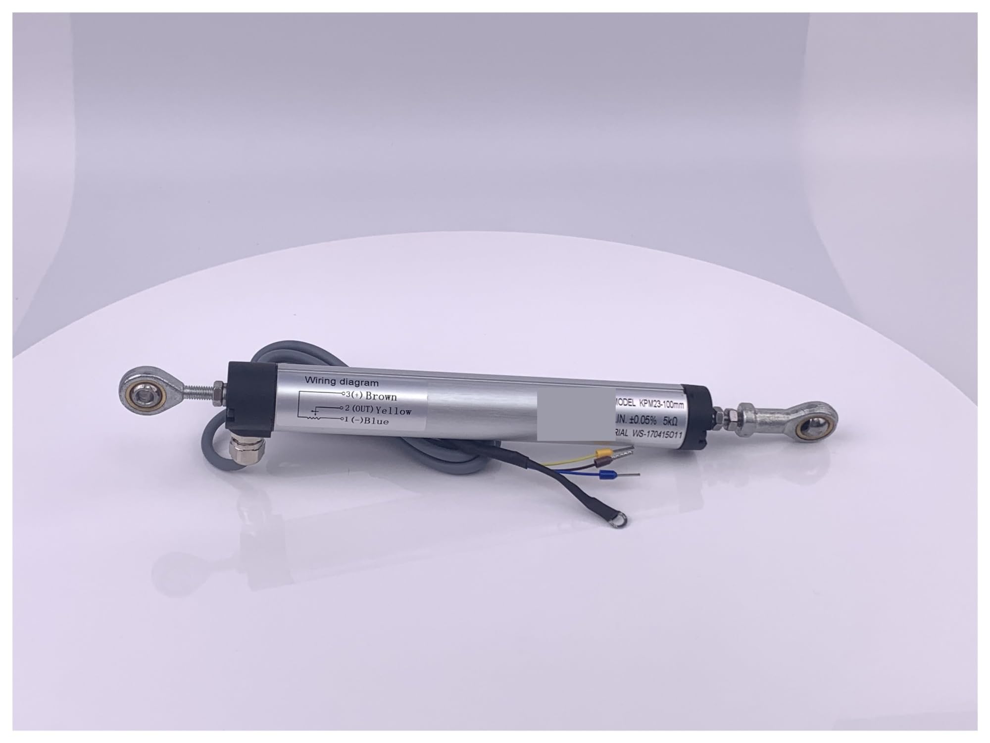 KPM23 25-300mm Linear Potentiometer, Displacement Transducer Travel Sensor With Two Sides Ball Joint Haute précision(50mm)