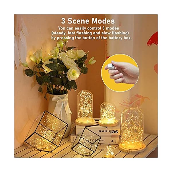 Merfino fairy lights battery operated, 3 speed modes - image 3
