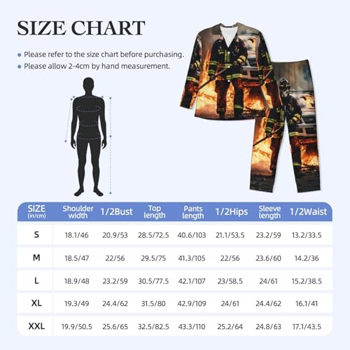 Pyjama long homme pompier en coton doux pour la relaxation - 6