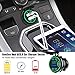 GemCoo 12V/24V USB Charger Socket, 36W QC 3.0 Dual USB Ports, Touch Switch, LED Indicator, Water Resistant, Green, for Car, RV, Boat, Truck, Motorcycle