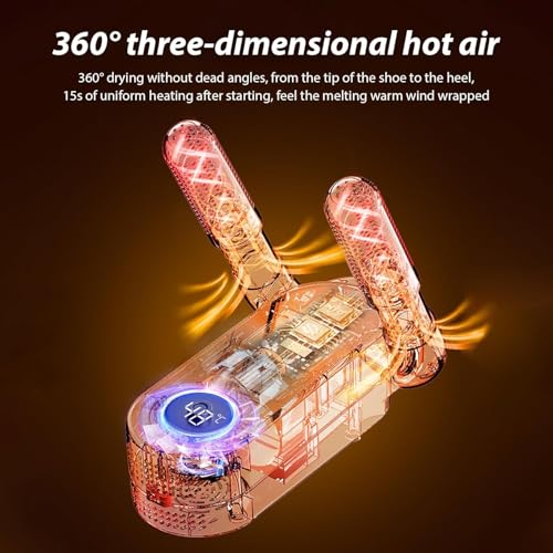 Image of Boot Dryer Constant Temperature Shoe Dryer Timer and Handle Foot Dryer Electric Boot Warmer for Gloves Footwear Dryers Folding Design and Smart Panel - Multi Color