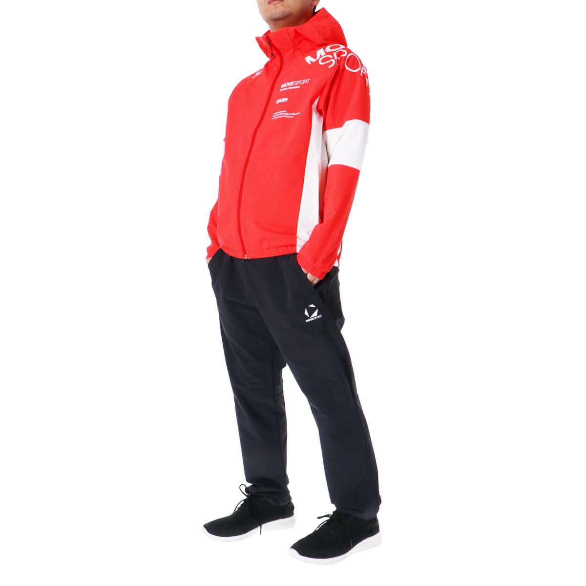 Amazon | [ムーブスポーツ] クロス薄手 ジャージ メンズ 上下