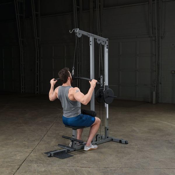 Image of Body-Solid (GLM85B Pro LAT Machine Sculpt a Stronger, Space-Saving and Back Exercise Weight Machine Home Gym Equipment