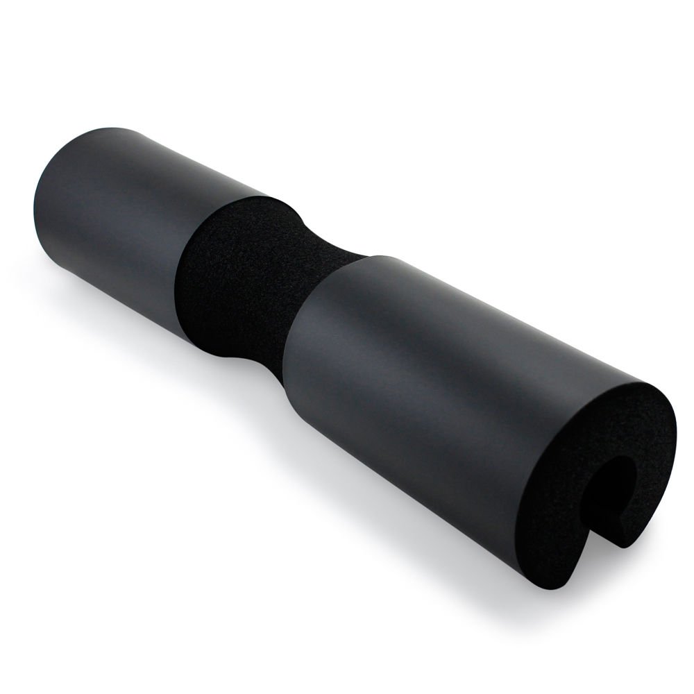 Advanced Squat Pad - Barbell Pad for Squats, Lunges & Hip Thrusts - Neck & Shoulder Protective Pad Support (Black)