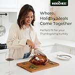 Wood Cutting Board, Carbonized Bamboo Cutting Boards Set With Smooth Surface & Easy Storage For Busy Kitchens, Ideal Charcuterie & Chopping, Durable, Knife-Friendly (4Pcs) - Image 4