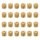 Gatuida Kupferritzel 9-Zahn Kleinmodul Getriebe 2mm Dicke 20 Stück Mechanisches Getriebe Für Modellbau Selbstgemacht Und Flugzeugausrüstung